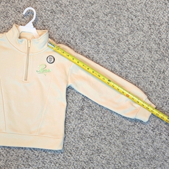 NWT Puma Girls (Small) Fleece Quarter-Zip Pullover Sweatshirt/Sweater/Top - Picture 8 of 15